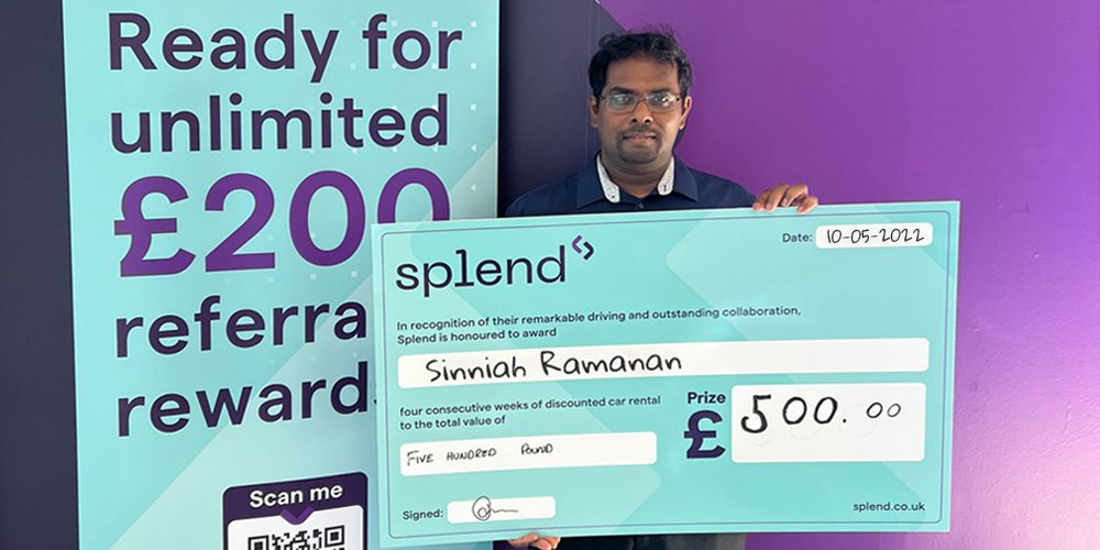 Sinniah wins Splend May Member Reward program